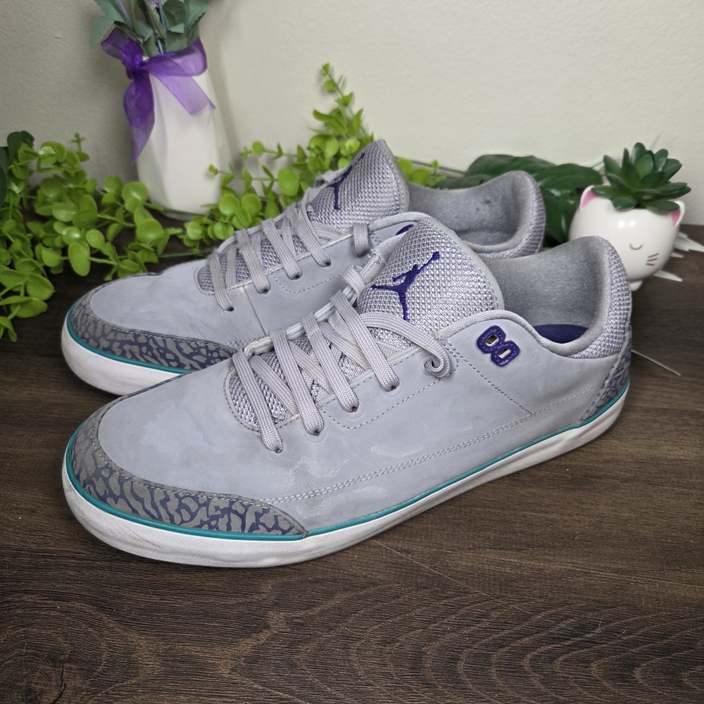 Nike Air Jordan Court AC 1 579607-009 Grape Cement Gray Ice Suede Size 11 #0047